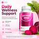 Beetroot 1300 mg Capsules — Plant-Based Beet Root Dietary Supplement — 60 Capsules