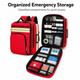 Truway Health® Disaster Relief Emergency First Aid & Medical Rescue Backpack – Large-Capacity Reflective Multi-Compartment Organizer