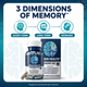 Memory 3D™ Cognitive Support Nootropic Dietary Supplement – 50 Capsules