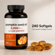 Pumpkin Seed Oil 3,000 mg with Saw Palmetto – Cold-Pressed 2-in-1 Formula – 240 Softgels