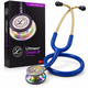 3M Littmann Classic III Stethoscope Blue Tube Gold Binaurals Rainbow Chestpiece