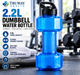 2.2L Dumbbell-Shaped Sports Water Bottle – Large Capacity Fitness & Cycling Hydration Bottle