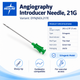 Angiography Introducer Needles, 21G — Green Hub