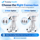 Portable Dental Mobile Turbine Unit Cart with 3-Way Syringe, Handpiece Connections & Suction System – 2-Hole / 4-Hole Options