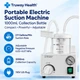 Portable Electric Suction Machine — 1000 mL, 110V, Adjustable Vacuum