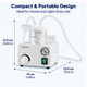 Portable Electric Suction Machine — 1000 mL, 110V, Adjustable Vacuum
