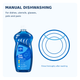 Medline Blue Dish Soap – Lemon-Scented Liquid Dishwashing Detergent | 2 oz & 38 oz