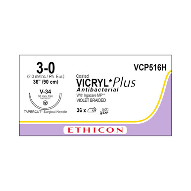 Vicryl suture 3-0