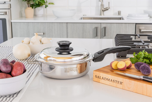 Poêle à frire 23 cm avec couvercle (1 poignée longue)