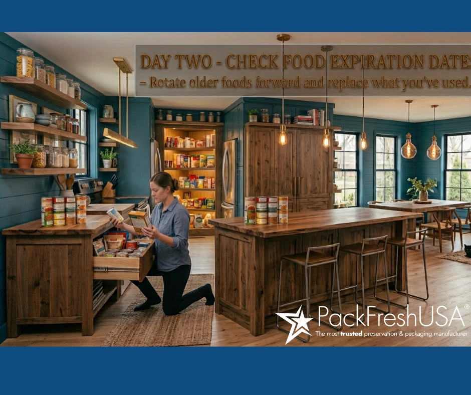 30 Days of Easy Preparedness - Day Two Check Food Expiration Dates and Shop Your Pantry