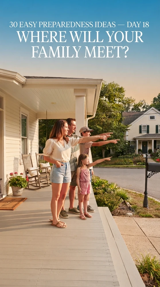 30 EASY PREPAREDNESS IDEAS — DAY 18 WHERE WILL YOUR FAMILY MEET?