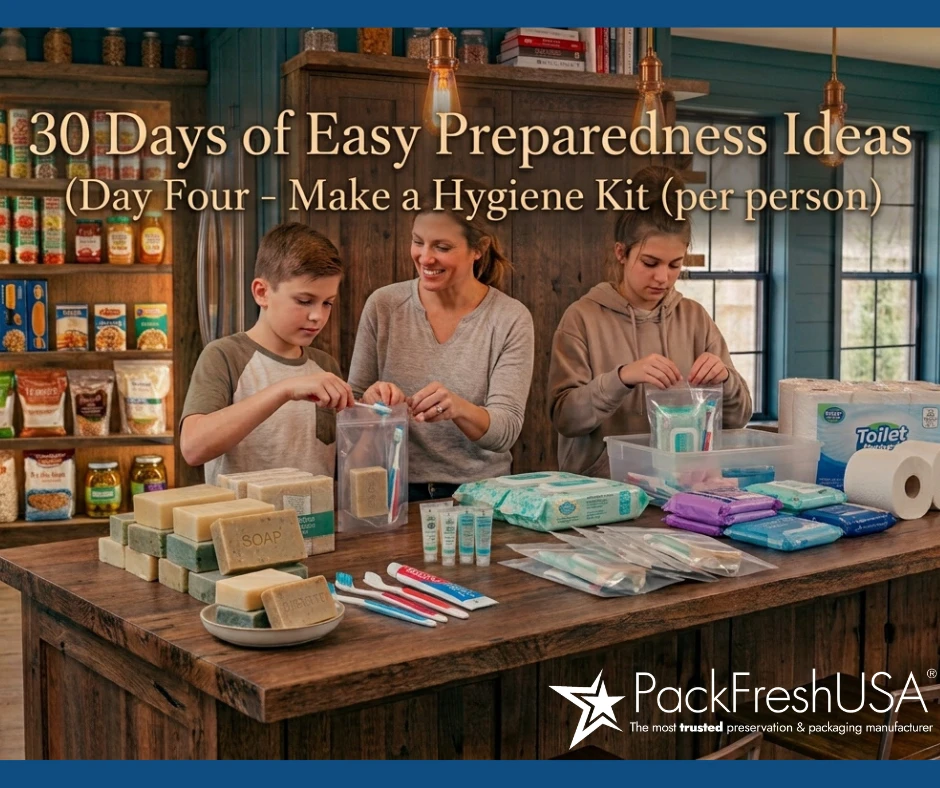 30 Day Easy Preparedness Ideas - Day 4: Make a Grab-N-Go Sanitation Kit 
