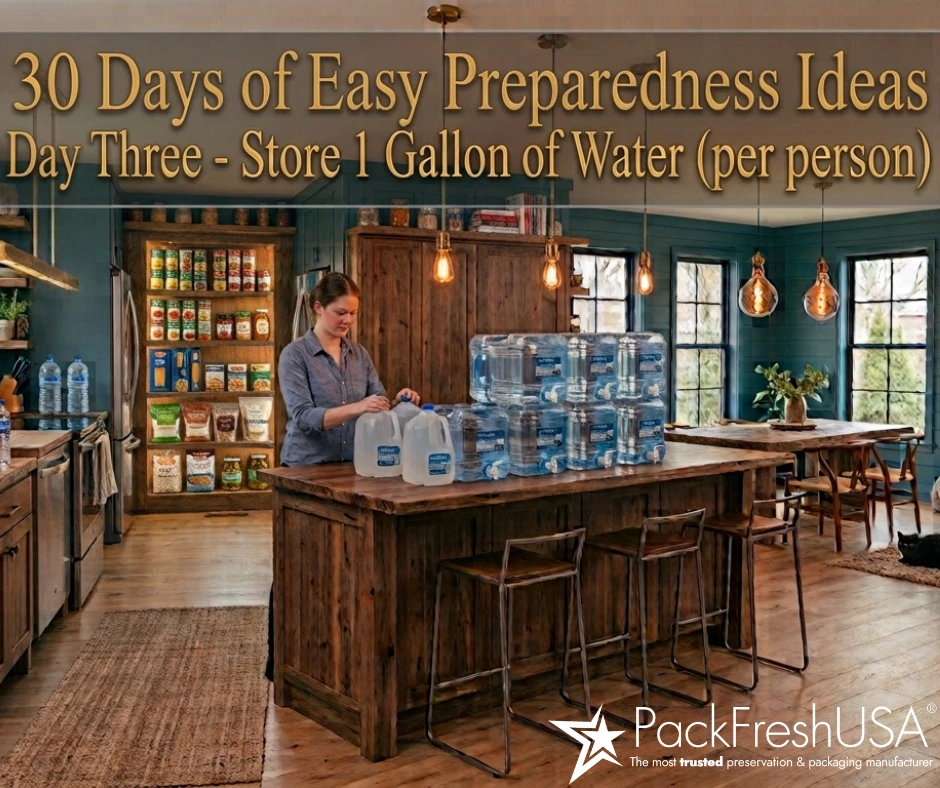 30 Easy Preparedness Ideas - Day 3 - Store Water