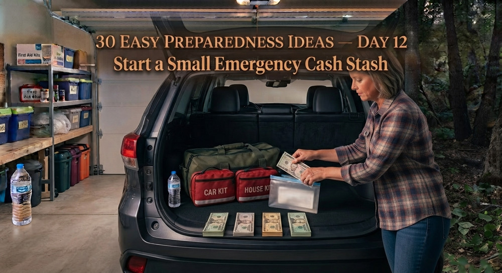 30 Easy Preparedness Ideas - Day 12 - Start a Small  Emergency Cash Stash