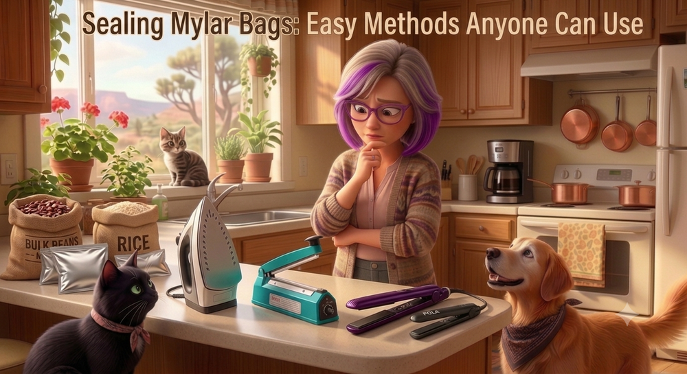 Sealing Mylar Bags: Easy Methods Anyone Can Use