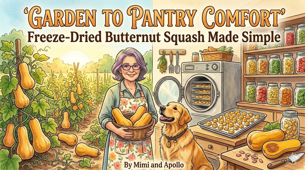 Garden to Pantry Comfort: Freeze-Dried Butternut Squash Made Simple