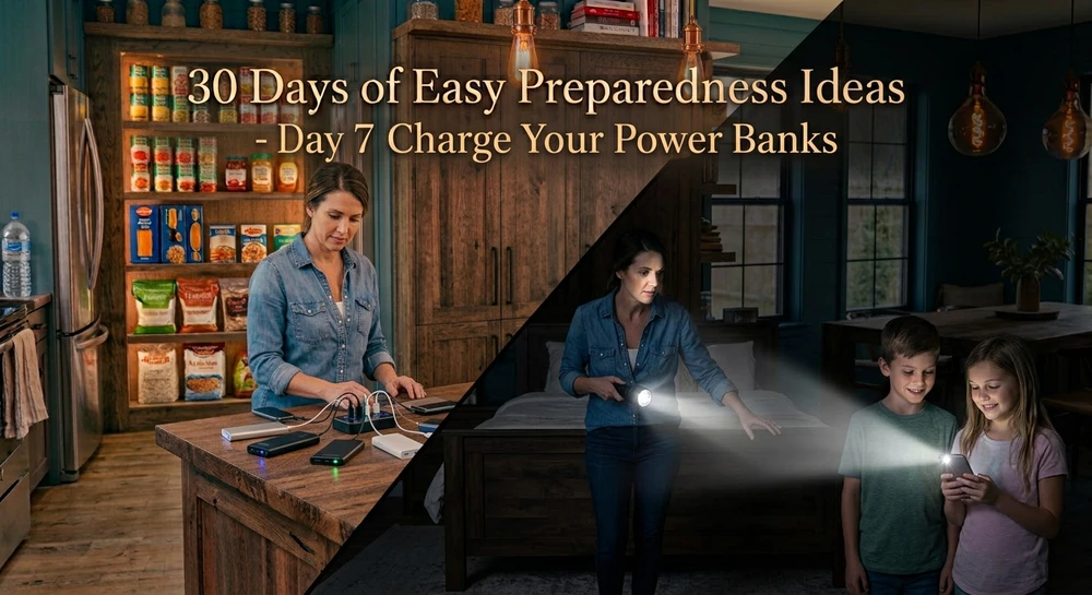 30 Easy Preparedness Ideas - Day 7 - Charge Your Backup Power
