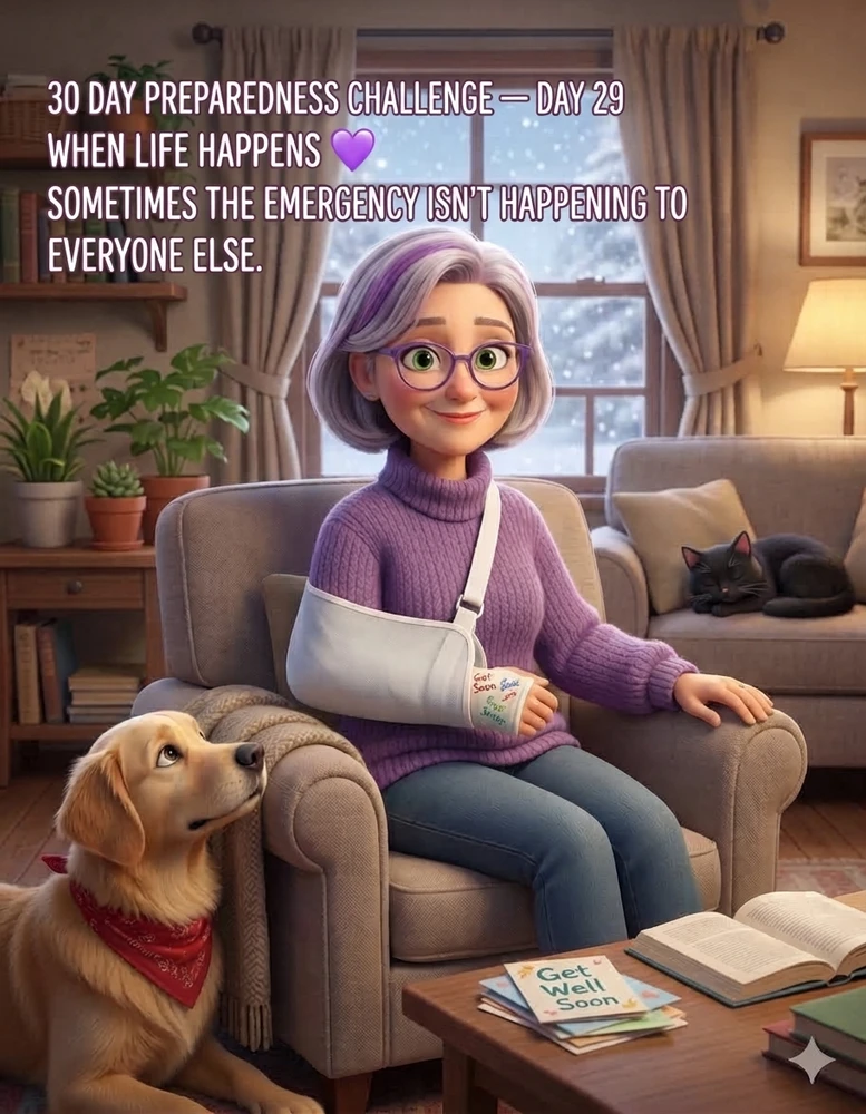 30 DAY PREPAREDNESS CHALLENGE — DAY 29 WHEN LIFE HAPPENS (SOMETIMES THE EMERGENCY ISN'T HAPPENING TO EVERYONE ELSE.)