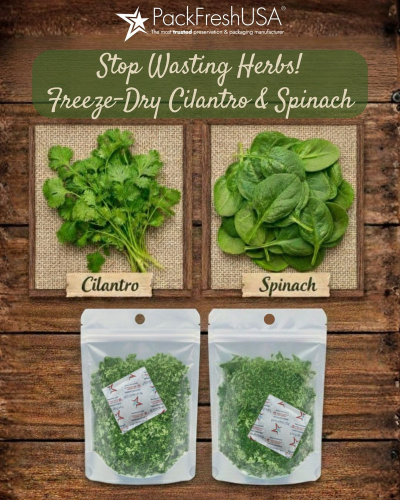 Stop Wasting Herbs! Freeze-Dry Cilantro & Spinach