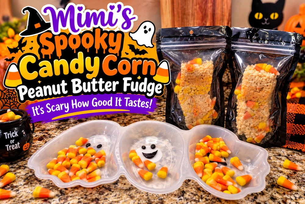 Mimi's Spooky Candy Corn Peanut Butter Fudge — It's Scary How Good It Tastes!