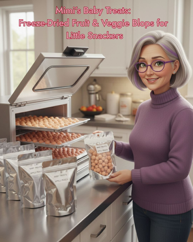 Mimi’s Baby Treats: Freeze-Dried Fruit & Veggie Blops for Little Snackers