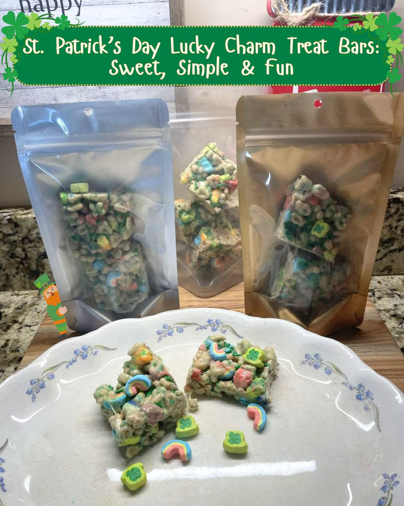 St. Patrick’s Day Lucky Charm Treat Bars – Sweet, Simple & Fun