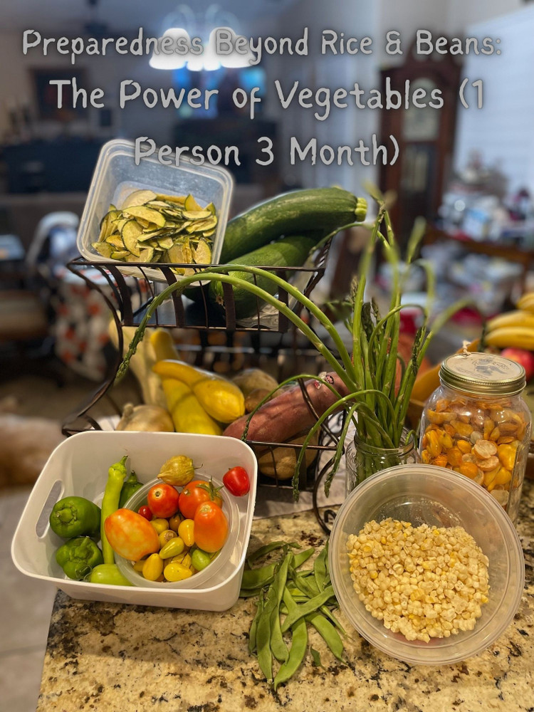 Preparedness Beyond Rice & Beans: The Power of Vegetables (1 Person 3 Month)