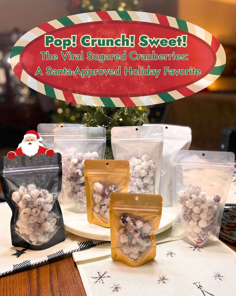 Pop! Crunch! Sweet! Viral Sugared Cranberries — A Santa-Approved Holiday Favorite