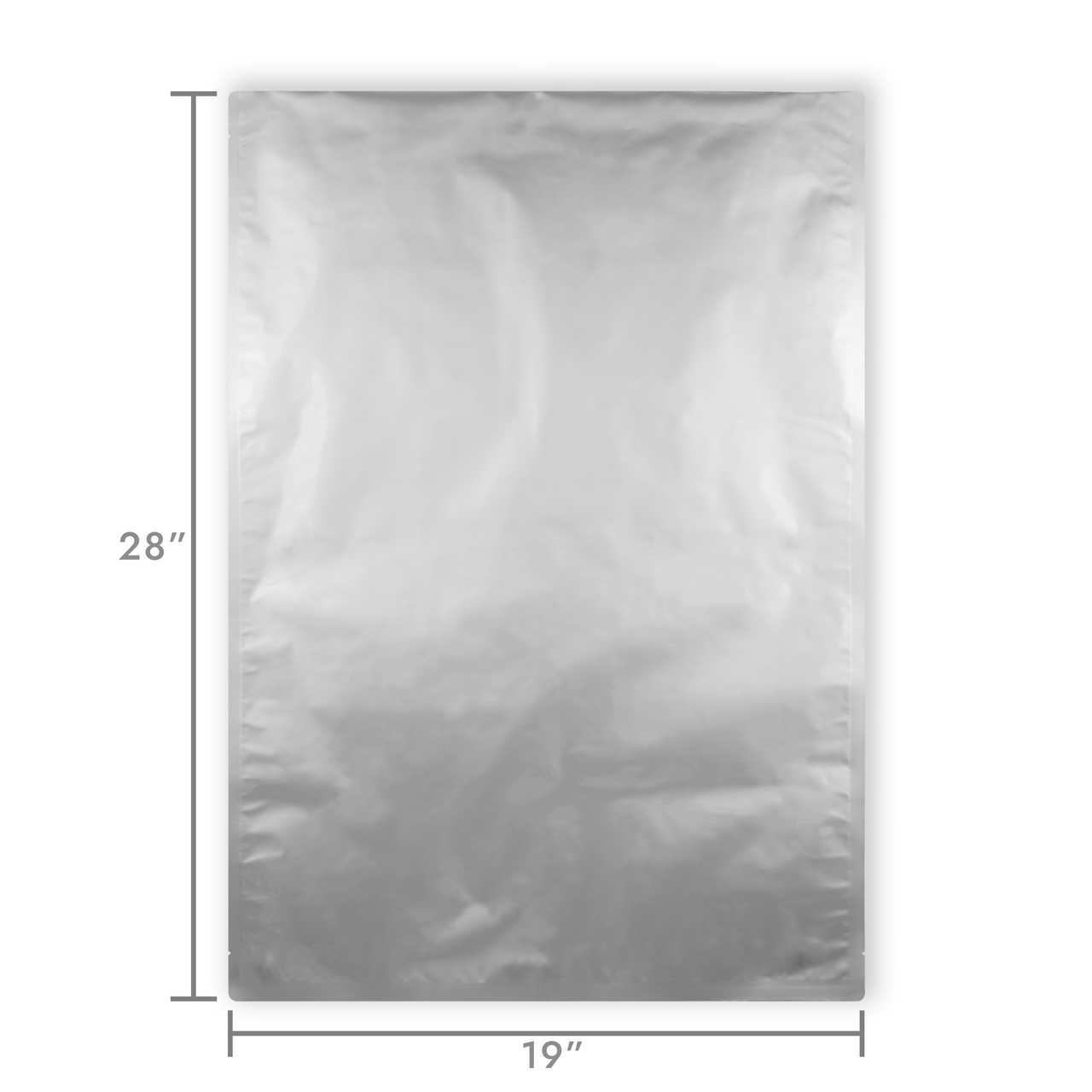 100 Pack White Block Clear Poly Zip Lock Bags 9 x 12 2 Mil