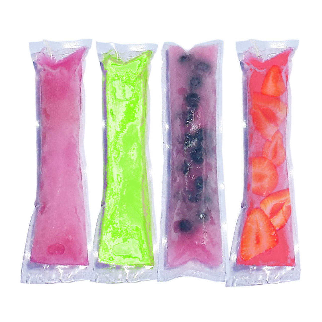 100 Pack Popsicle Molds Bags,DIY Disposable Ice Pop Ice Pop Pouch