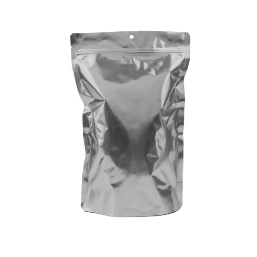 PackFreshUSA® 5 mil Mylar Silver Metallized Stand-Up Pouches - XL