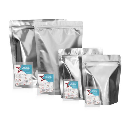 7 mil Gusset Mylar Bags with Oxygen Absorbers