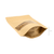 5.5 Mil Medium Kraft with Window Stand Up Pouches (1000)  - Wholesale
