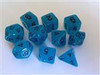 Glow in the Dark Blue 10pc Dice Set