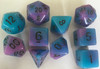 Glow in the Dark Blue & Purple 10pc Dice Set