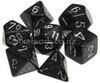 Speckled Polyhedral Dice Set Ninja