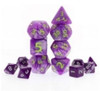 Giant Marbled Purple 7pc Dice Set