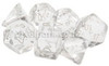 Translucent Polyhedral Dice Set Clear-White