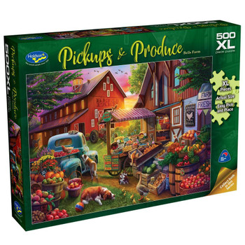 Pickups & Produce 500pc XL Puzzle - Bells Farm