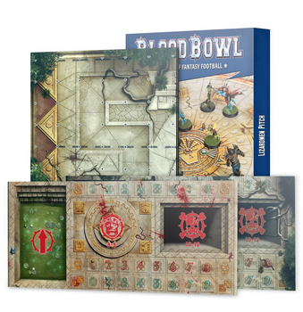 200-79 Blood Bowl: Lizardmen Team Pitch & Dugout 2021