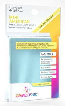 Gamegenic Board Game Sleeves: Mini American - Yellow