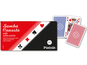 Piatnik Samba, Canasta, with Points playing cards