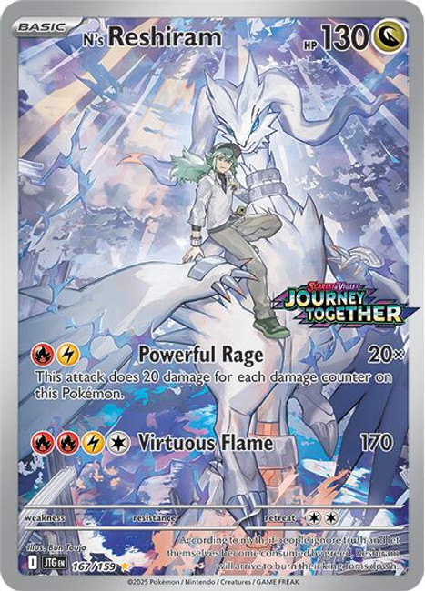 SEALED N's Reshiram (167/159) (Journey Together Stamp)