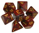 Speckled Polyhedral Dice Set Mercury