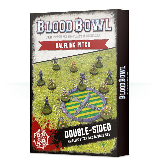 200-67 Blood Bowl: Halfling Team Pitch & Dugouts