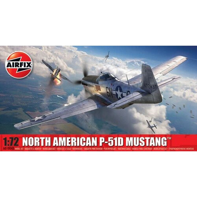 North American P-51D Mustang 1:72 Scale Model Kit