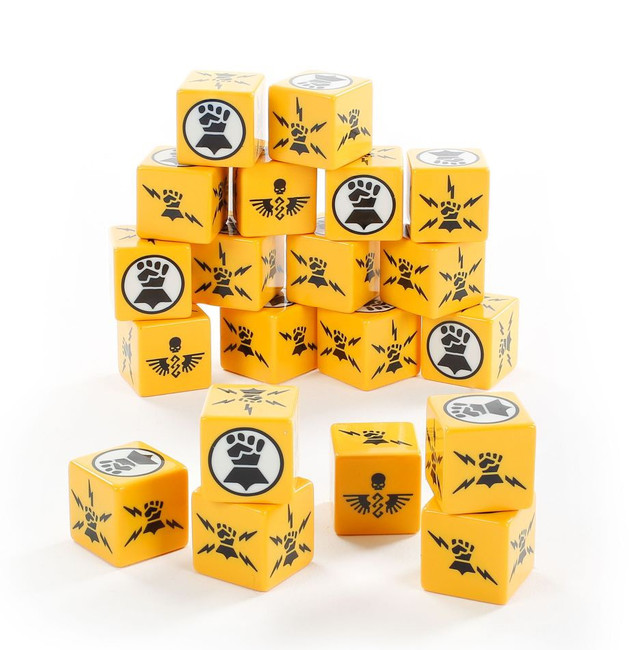 86-88 WH 40K: Imperial Fists Dice 2020