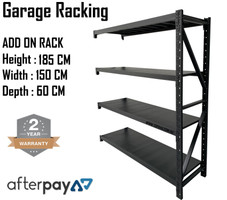 ADD ON RACK 1.5M (W) x 1.85M (H) x0.6M (D) 800KG Garage / Warehouse Racking  ADD ON RACK 1.5M (W) x 1.85M (H) x0.6M (D) 800KG Garage / Warehouse Racking
