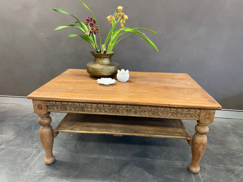 Vintage Carving Teakwood Coffeetable