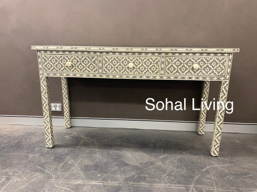 Bone Inlay Wall Paper Console - L-140cm Bone Inlay Wall Paper Console - L-140cm